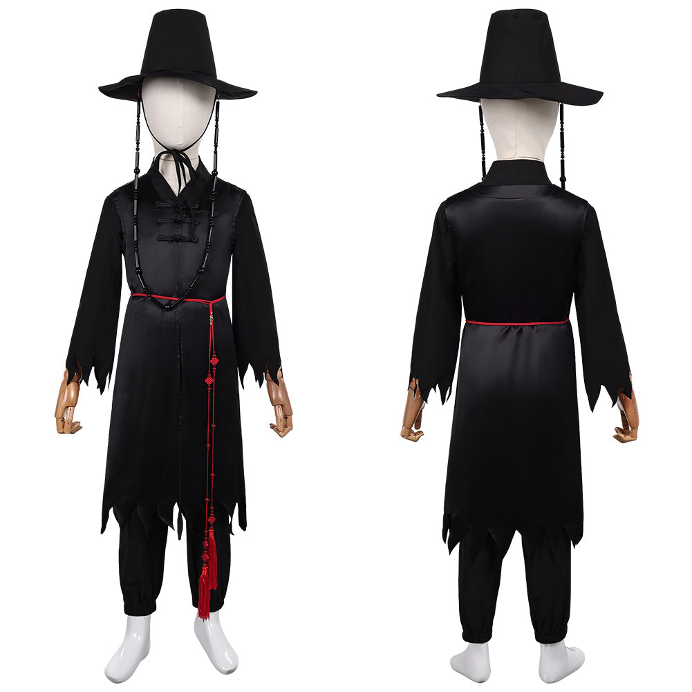 Jinu Saja schwarz Kostüm Set Kpop Demon Hunters Saja Boys Jinu Saja Cosplay Outfits