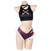 Jinx Kostüm Set Bikini League of Legends Jinx Cosplay Outfit