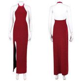 John Wick Ballerina 2025 Eve Macarro rot Kleid Cosplay Outfits
