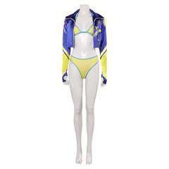 Kimberly Jackson blau Kostüm Set Street Fighter Kimberly Cosplay Outfits
