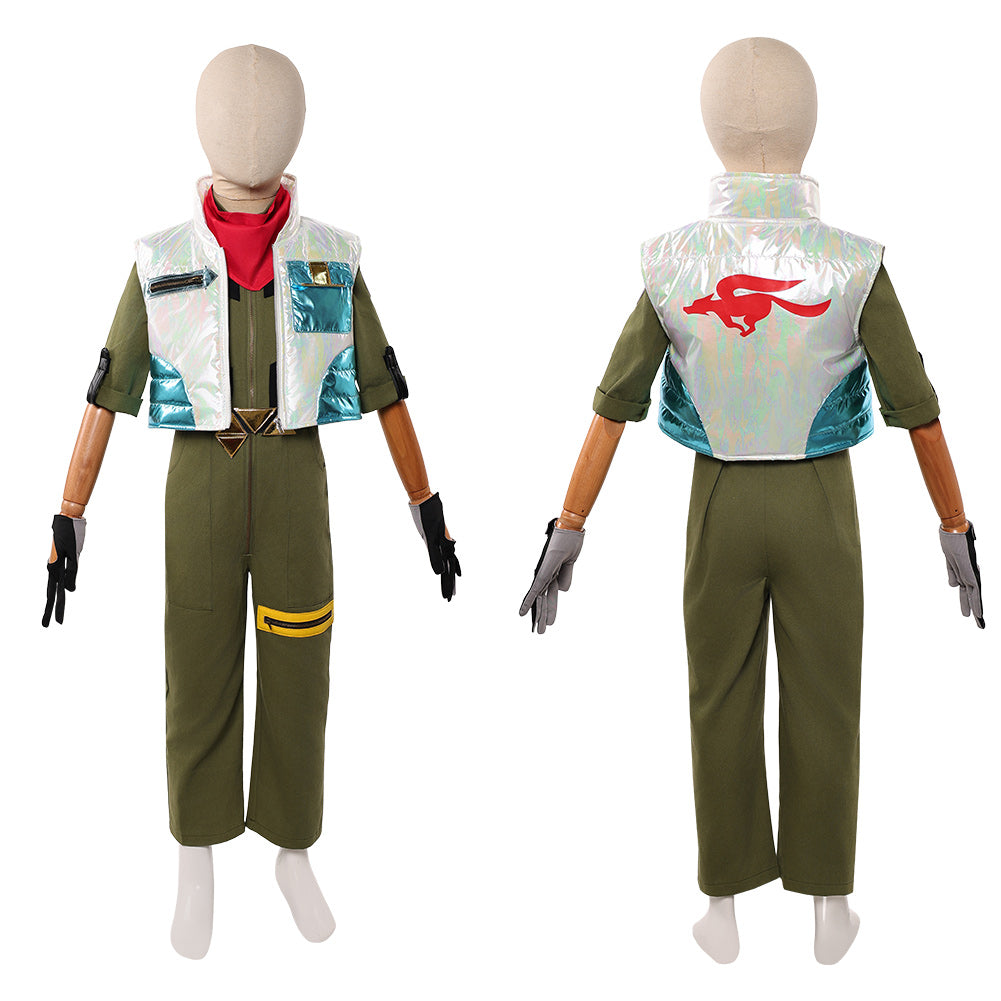 Kinder Fox McCloud Kostüm Set Super Mario Galaxy Movie Fox McCloud Outfit