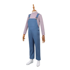 Kinder Jane Hopper blau Kostüm Set Stranger Things Eleven Cosplay Outfit