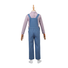 Kinder Jane Hopper blau Kostüm Set Stranger Things Eleven Cosplay Outfit