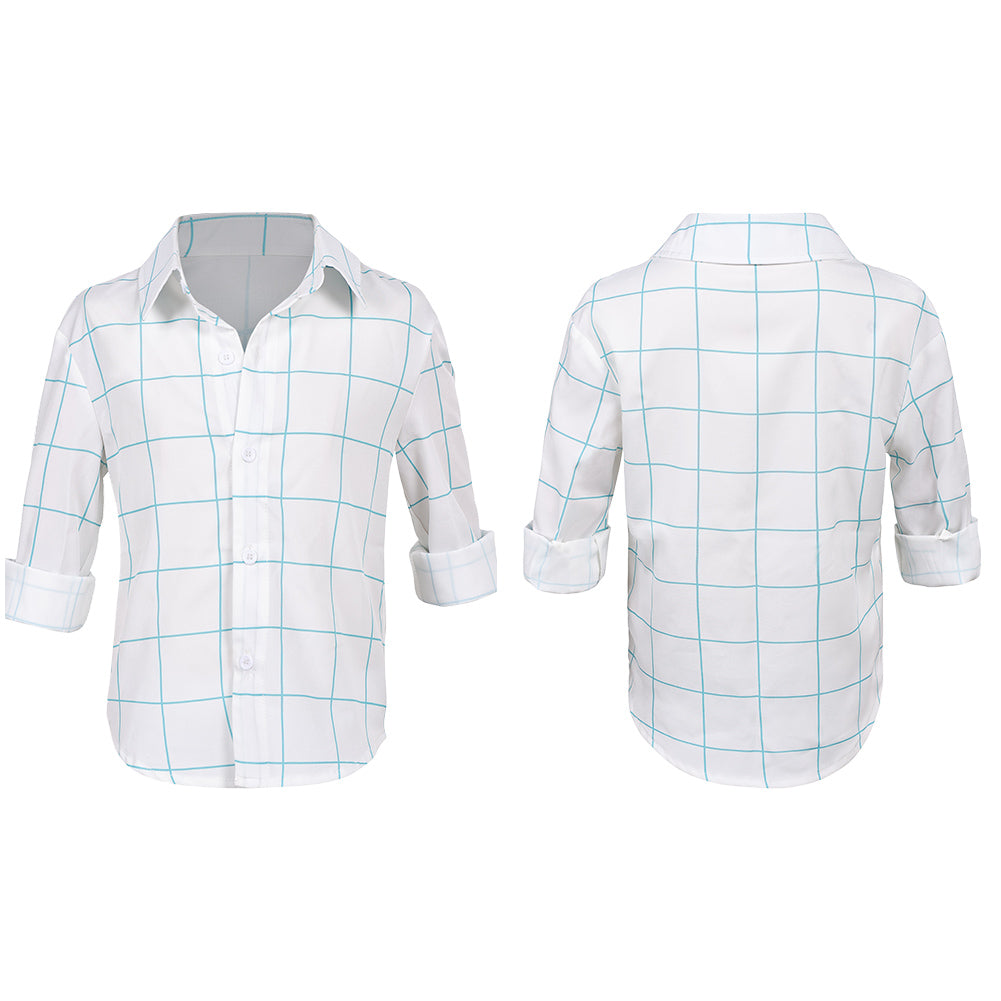 Kinder Jinu Saja weiß Shirt Kpop Demon Hunters Saja Boys Jinu Cosplay Outfits