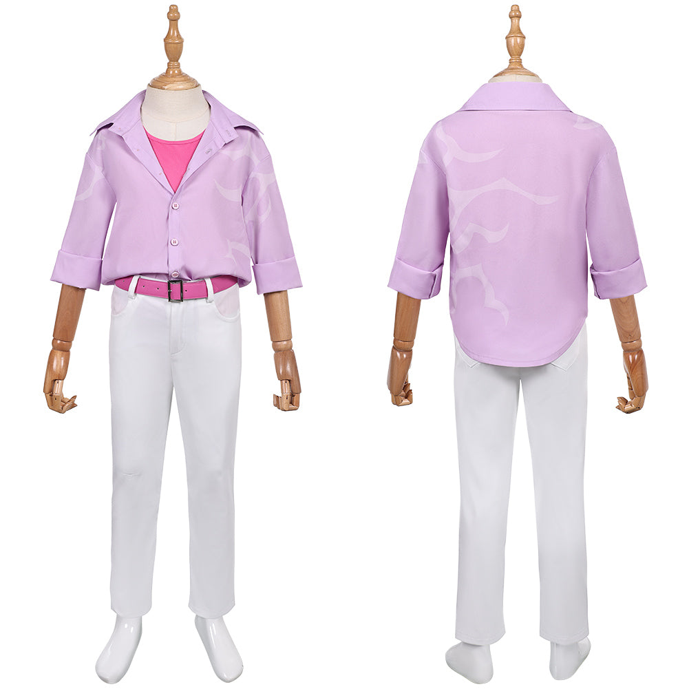Kinder Junger Jinu Saja rosa Kostüm K-Pop: Demon Hunters Saja Boys Jinu Cosplay Outfits