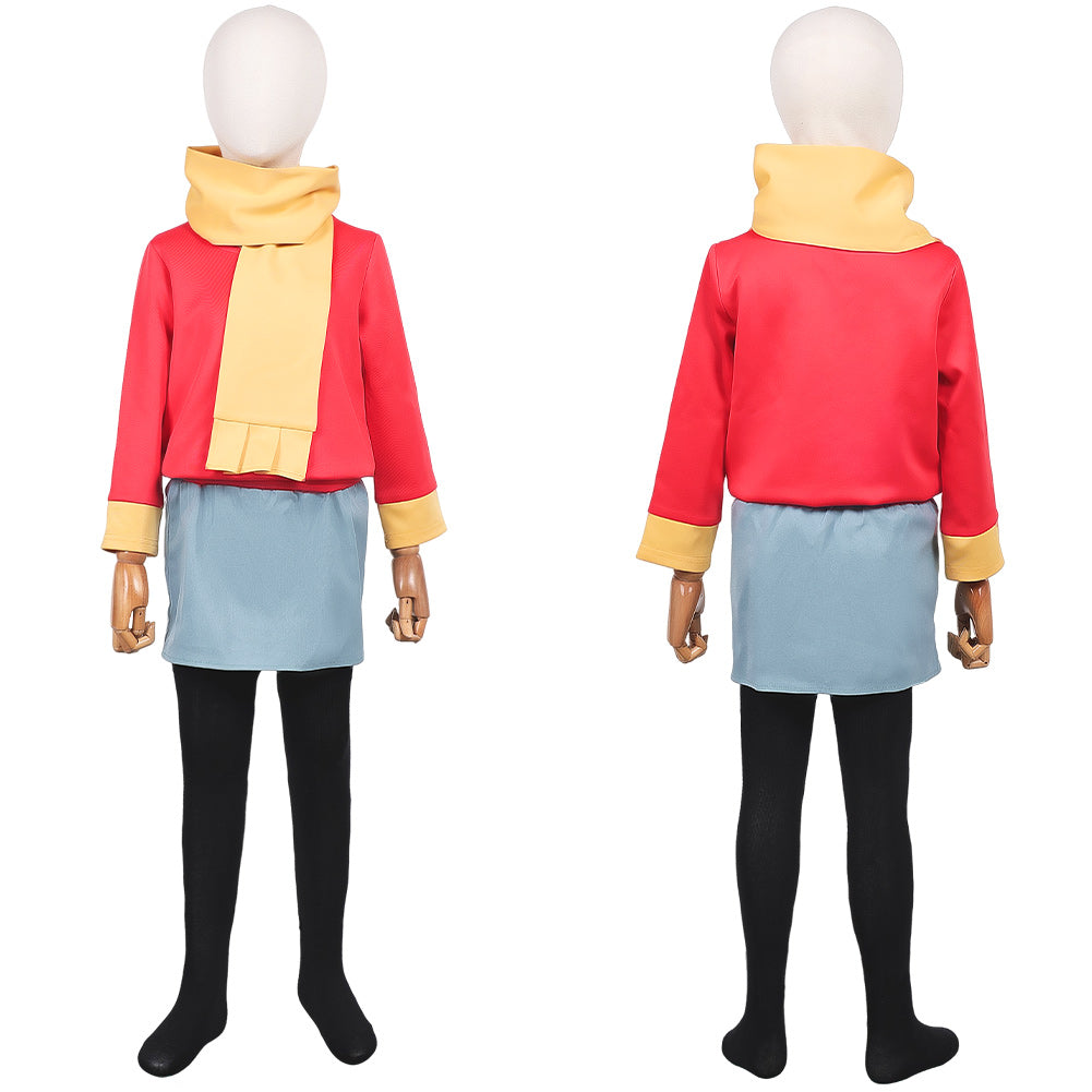 Kinder Mädchen Hilda Kostüm Cosplay Outfits