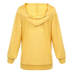 Kinder Mädchen Huntrix Zoey gelb Hoodie K-Pop: Demon Hunters Zoey Cosplay Outfits