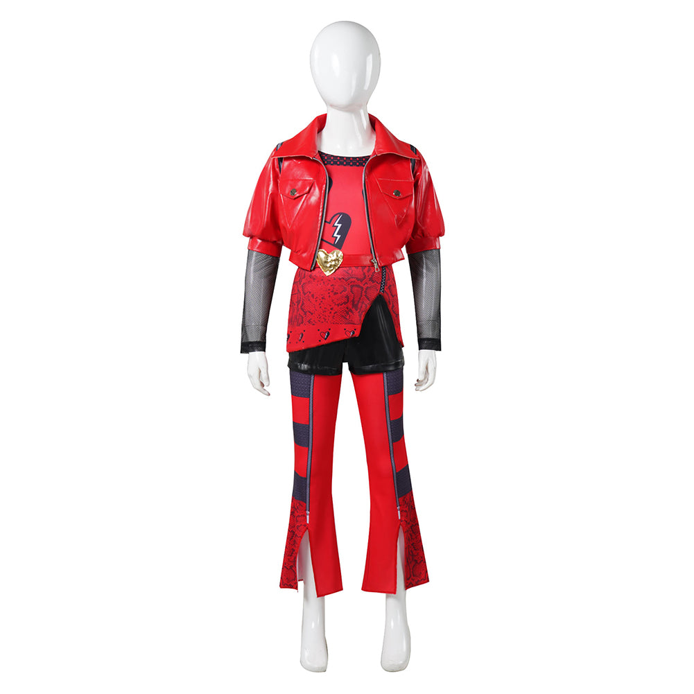 Kinder Mädchen Red Kostüm 2024 Descendants: The Rise of Red Cosplay Outfits