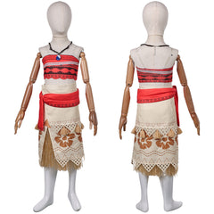 Kinder Mädchen Vaiana 2 (2024) Moana Kostüm Set