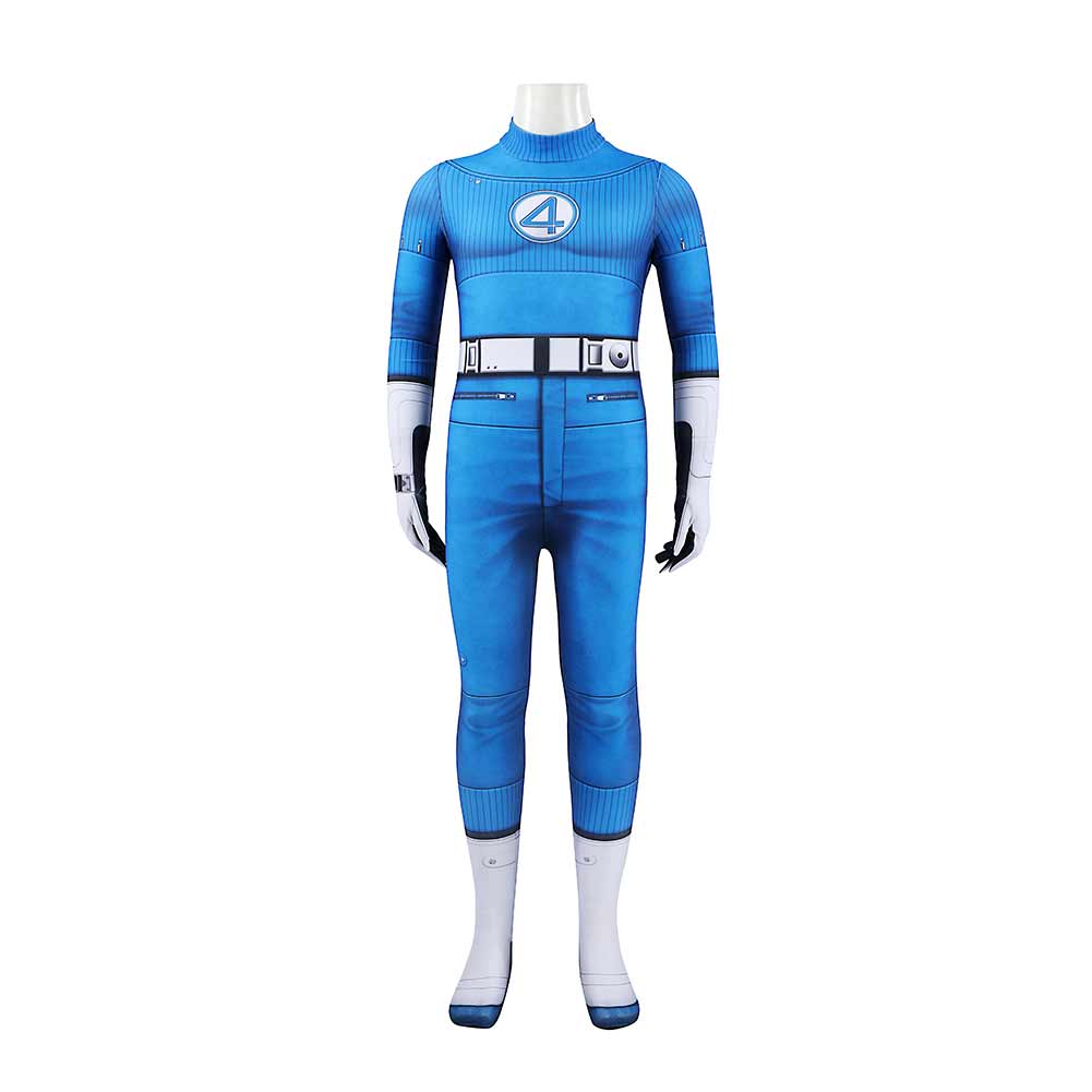 Kinder The Fantastic Four (2025) Mister Fantastisch Reed Richards Jumpsuit Cosplay Outfits