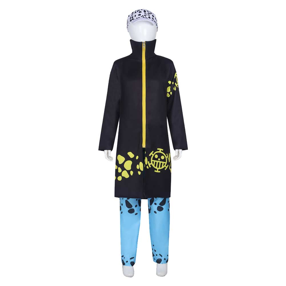 Kinder Trafalgar D. Water Law Kostüm SET One Piece Cosplay Outfits