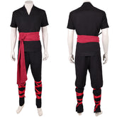 Liu Kang schwarz Kostüm Mortal Kombat 2 Liu Kang Cosplay Outfit