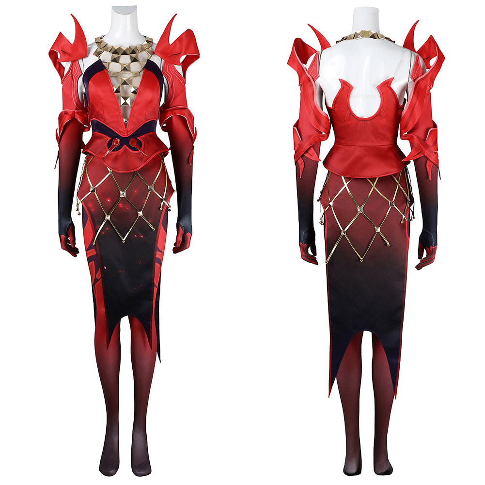 M-Rivals Scarlet Witch Wanda Cosplay Kostüm Set