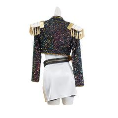 Mädchen Kinder Huntrix Mira Golden schwarz Kostüm Cosplay Outfits