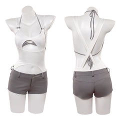 MIZi weiß grau Outfit Alien Stage MIZI Cosplay Kostüm