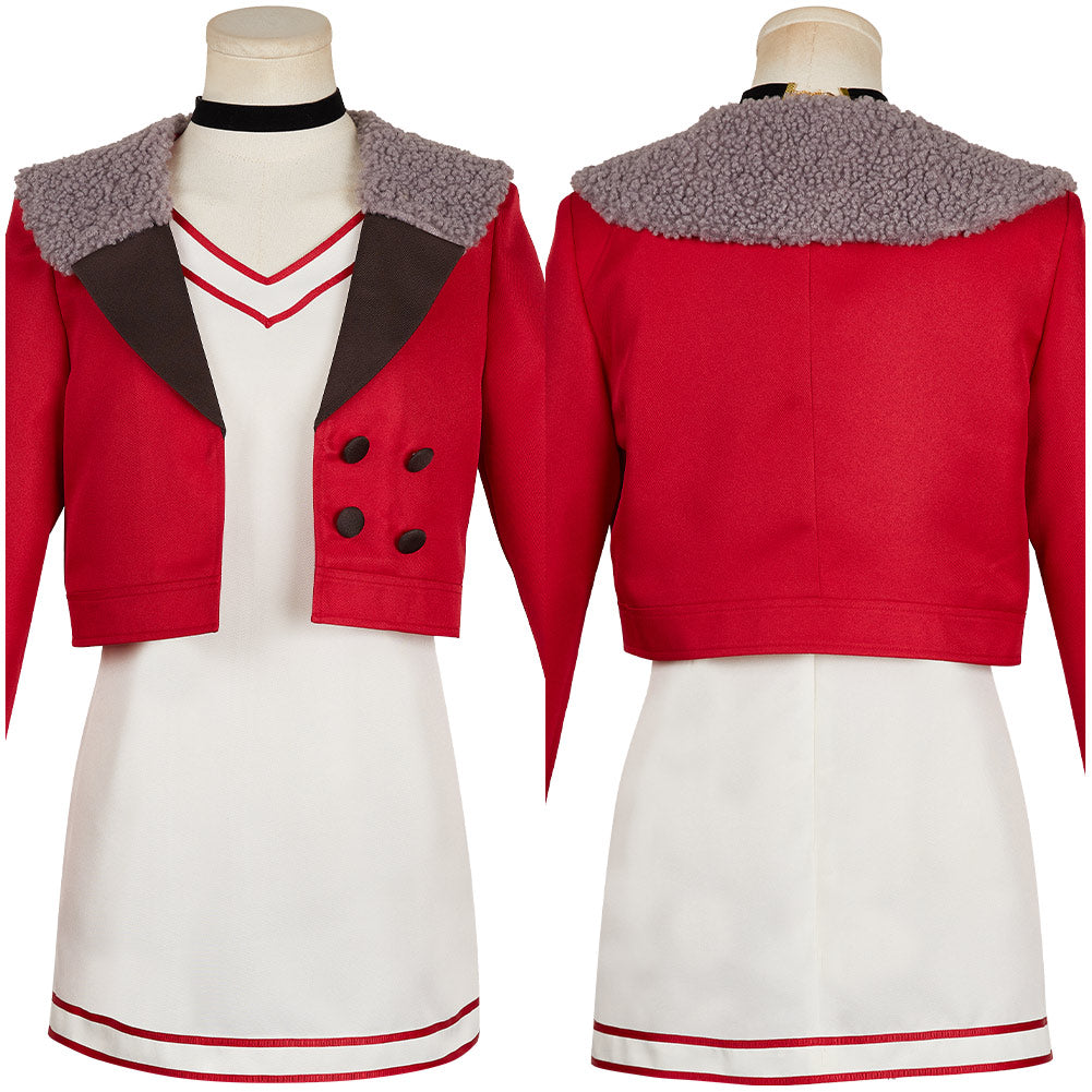 Momo Ayase rot Kostüm Set Dandadan Momo Cosplay Outfits