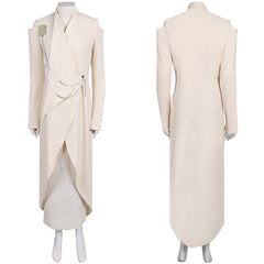 Mon Mothma weiß Robe Cosplay Outfits Kostüm