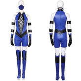 Mortal Kombat Kitana blau Jumpsuit Cosplay Kostüm