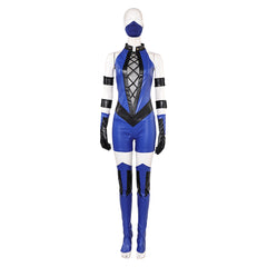 Mortal Kombat Kitana blau Jumpsuit Cosplay Kostüm
