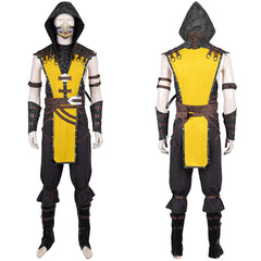 Mortal Kombat Scorpion gelb Outfits Cosplay Kostüm