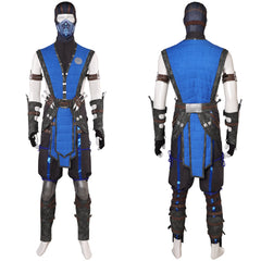 Mortal Kombat Sub-Zero blau Outfits Cosplay Kostüm