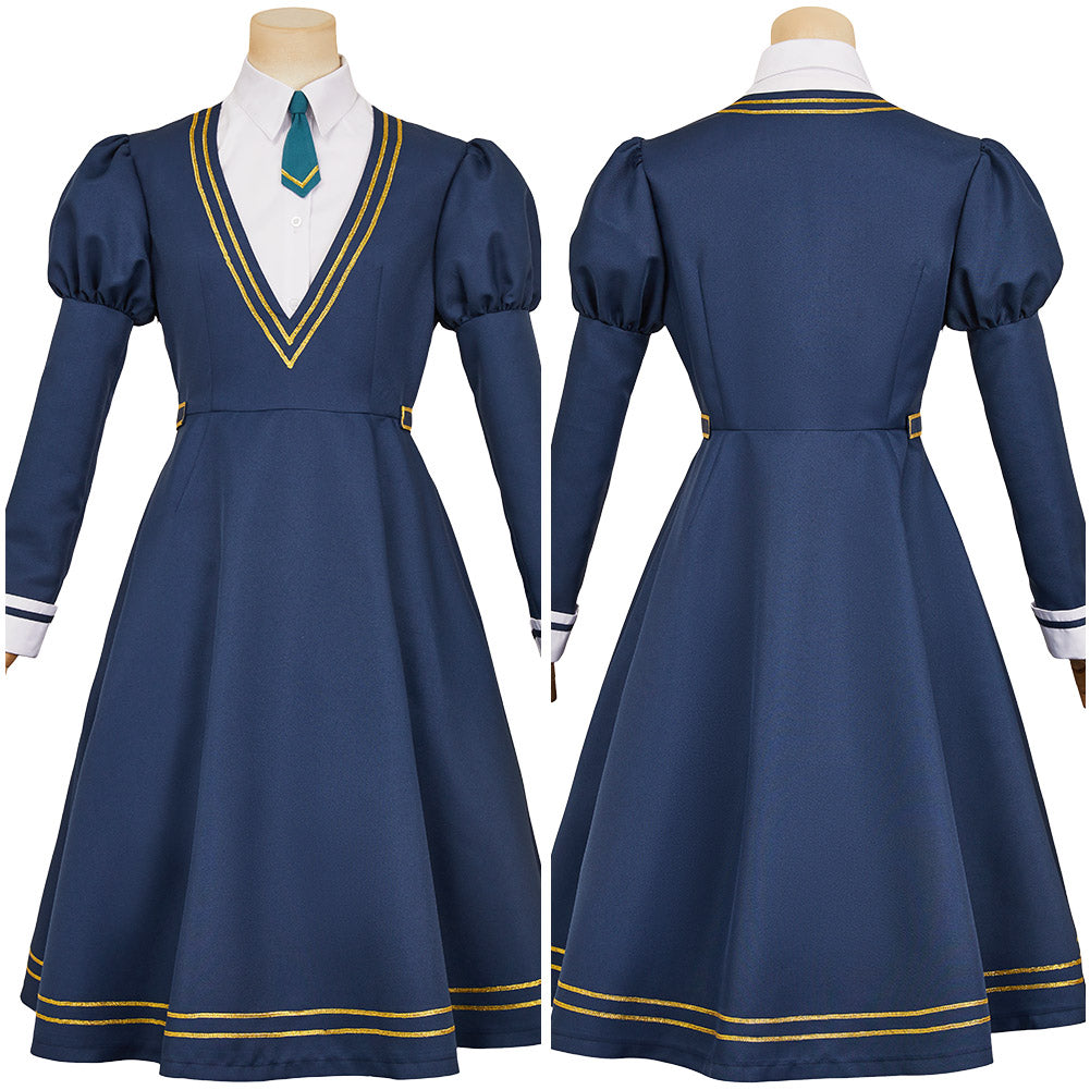 Nemu Miyao blau Kleid Witch Watch Nemu Cosplay Outfits