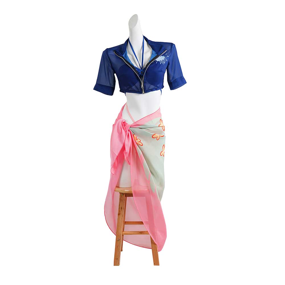 Nico Robin Bikini One Piece Robin 3tlg. Bademode Cosplay Kostüm