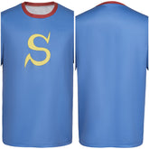 Okita Sougo blau T-Shirt Gintama Sougo Cosplay Outfits
