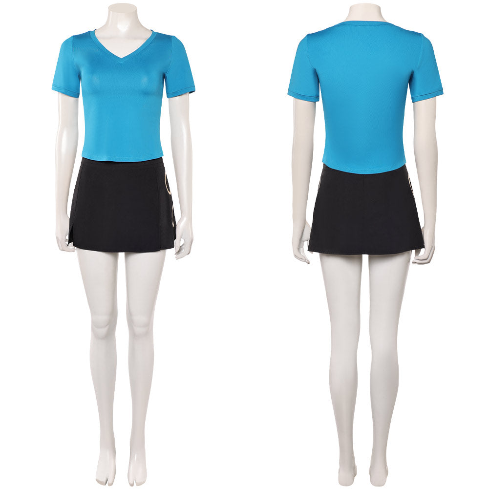 One Piece Film Red Nami blau Outfit Cosplay Kostüm