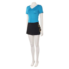 One Piece Film Red Nami blau Outfit Cosplay Kostüm
