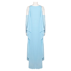 Padme Amidala Aqua georgette nightgown Kleid Cosplay Kostüm