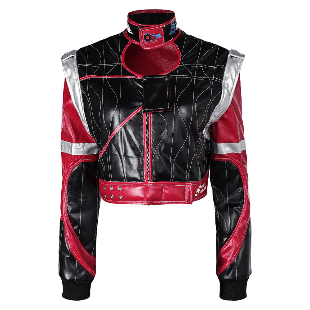 PANAM PALMER Kunstleder Jacke Cyberpunk 2077 Panam Cosplay Kostüm