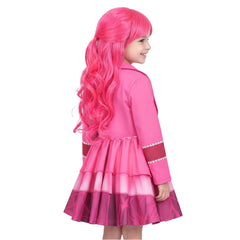 Pink Mädchen Kostüm Set Kleid Descendants: Wicked Wonderland Pink Cosplay Outfit