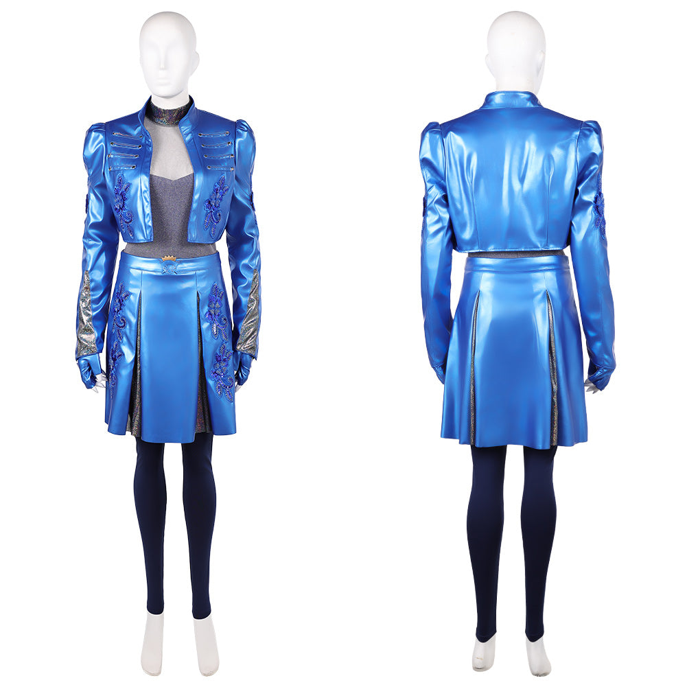 Princess Chloe Charming blau Kostüm Set Descendants: Wicked Wonderland Chloe Cosplay Outfit