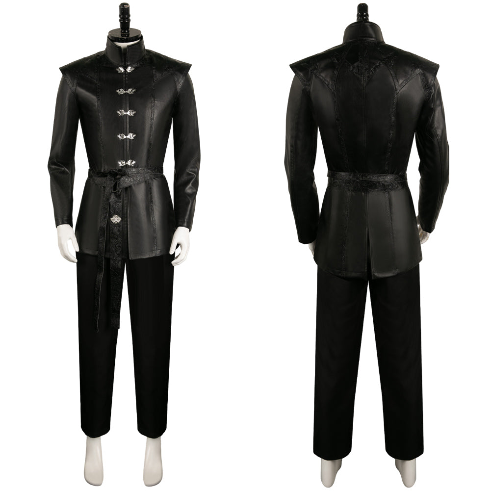 Prinz Aemond Targaryen schwarz Outfits House of the Dragon Kostüm
