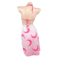 Prinzessin Peach Sommer Bademode 3tlg. Badeanzug Cosplay Outfit
