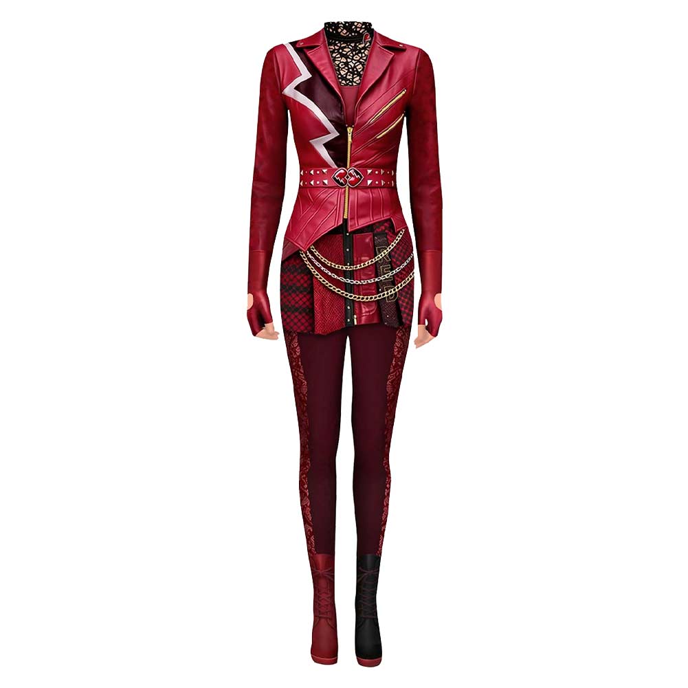 Red Descendants: Wicked Wonderland Kostüm Set Red Cosplay Outfit