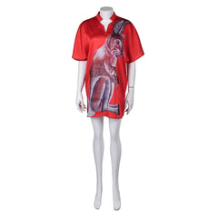 Retro Style ABBA 70er Jahr Agnetha Fältskog Sommer rot T-Shirt Cosplay Outfits