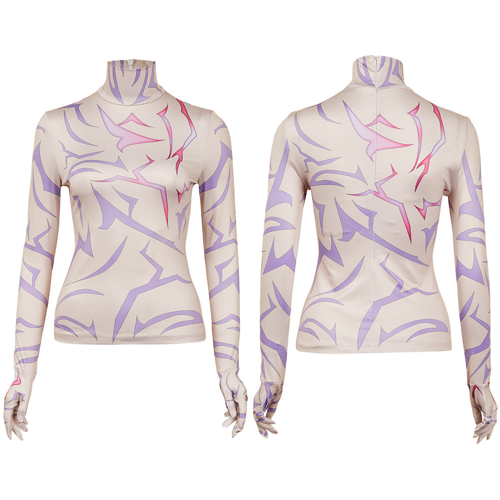 Rumi gedruckt Shirt KPOP Demon Hunters Rumi Cosplay Outfits