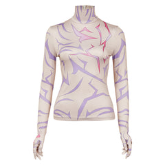 Rumi gedruckt Shirt KPOP Demon Hunters Rumi Cosplay Outfits