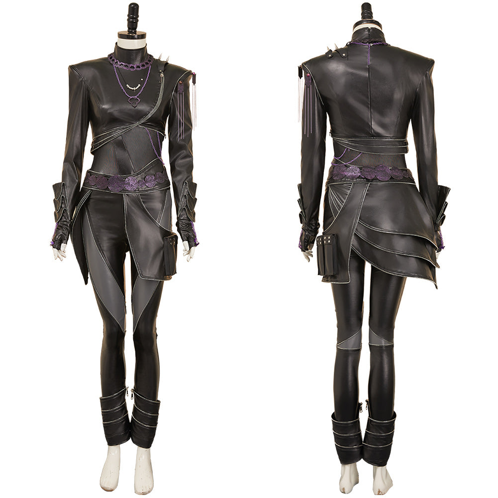 Rumi schwarz Kostüm Set Kpop Demon Hunters Rumi Cosplay Outfits