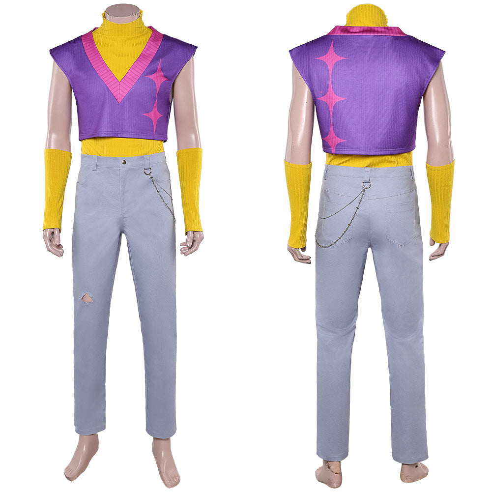 Saja Boys Mystery Saja lila Outfits Cosplay K-Pop: Demon Hunters Mystery Cosplay Kostüm