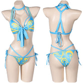 Street Fighter(SF) Chun-Li originelle Bademode 2tlg. Badeanzug