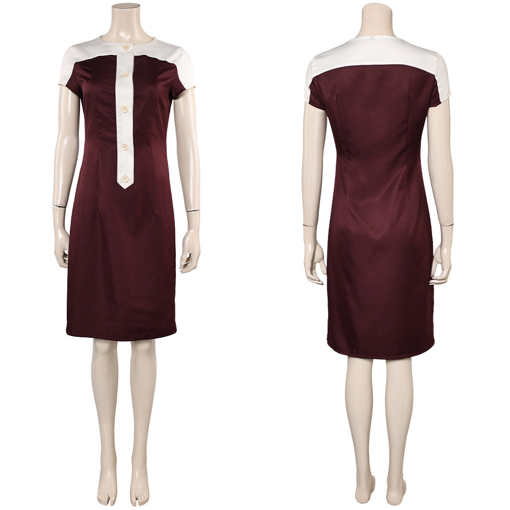 Sue Storm braun Kleid The Fantastic Four: First Steps Invisible Woman Cosplay Outfits