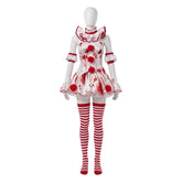 Terrifier weiß-rot Clown Kostüm Cosplay Outfit