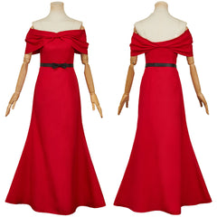 The Dinner Table Detective Reiko Hosho rot Kleid Cosplay Outfits