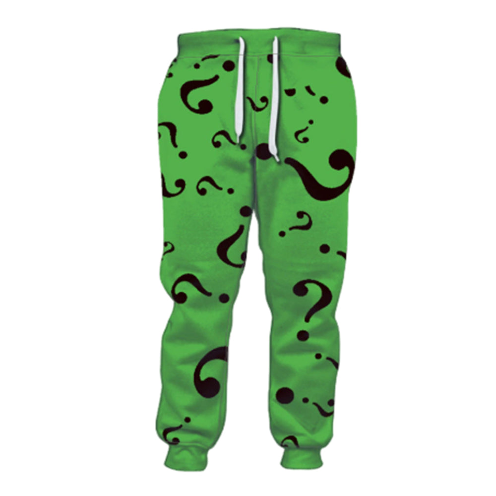 The Riddler Kostüm Set Hosen Batman Edward Nygma Cosplay Outfit