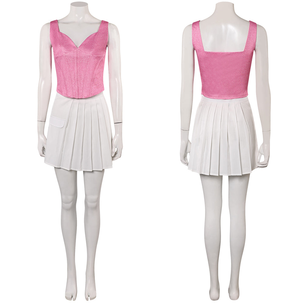 The Substance (2024) Die Substanz Sue rosa Kostüm