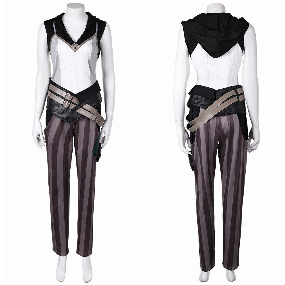 Vi weiß Kostüm Set Arcane: League of Legends Vi Cosplay Outfits