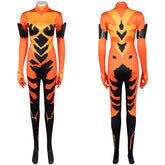 Volcanikka orange Jumpsuit Invincible Volcanikka Cosplay Outfit